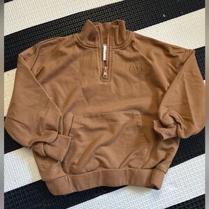 Rylee + Cru Smiley Quarter Zip